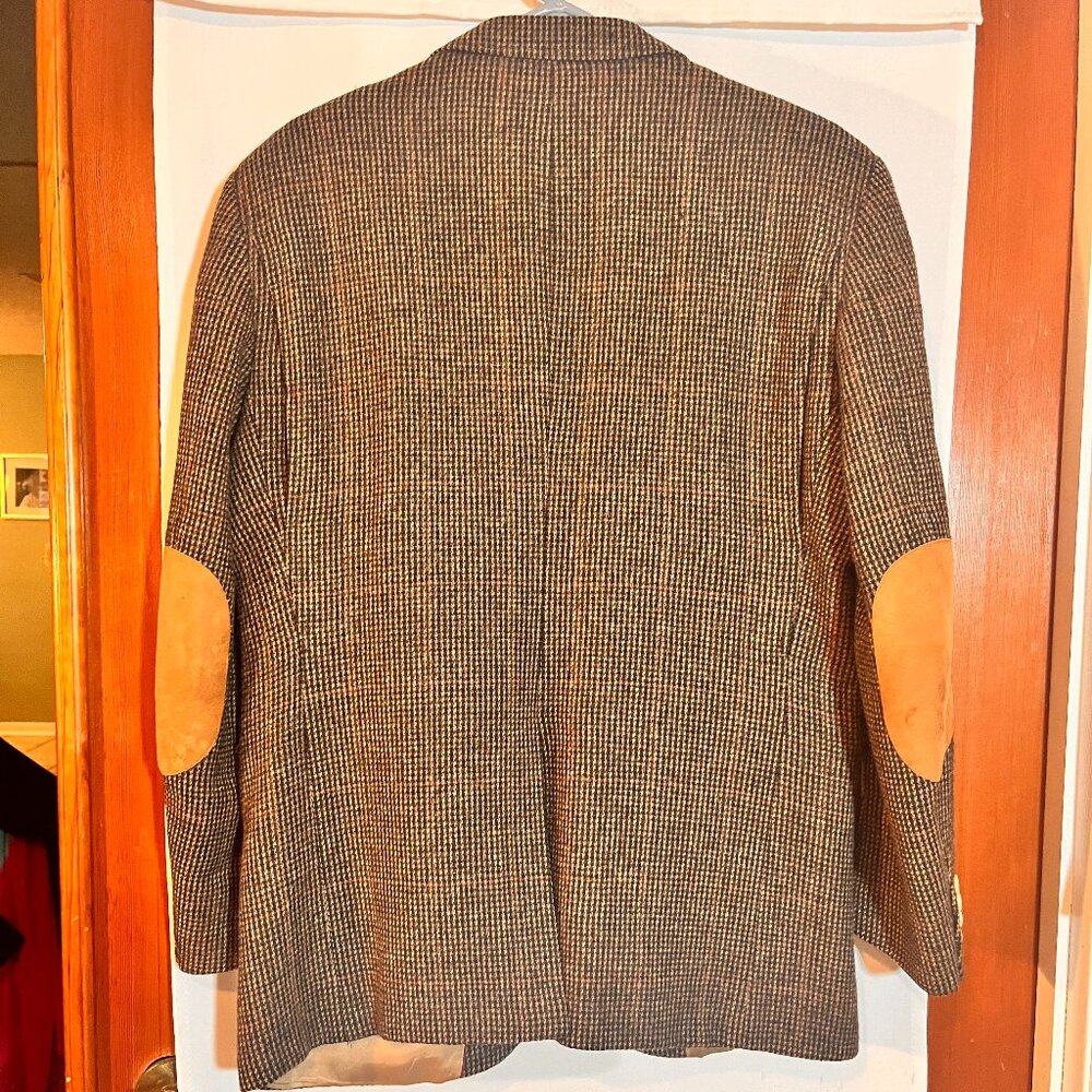 2 Button 100% Wool Blazer Elbow Patch 43r - image 2